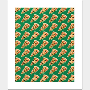 Pizza Slices Pattern Posters and Art